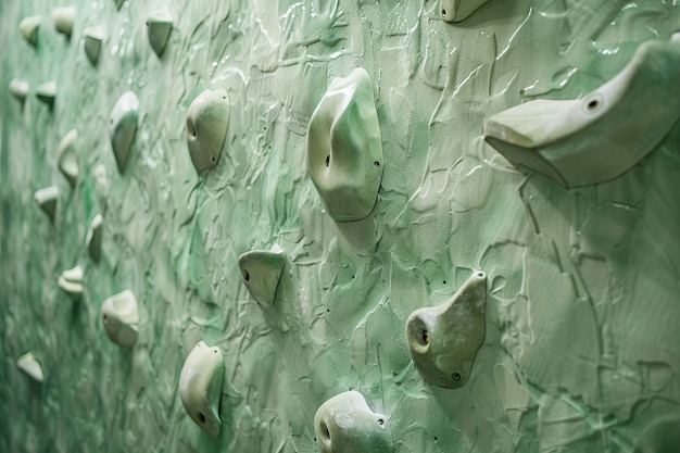 Bouldering wall background for rock climbing practice