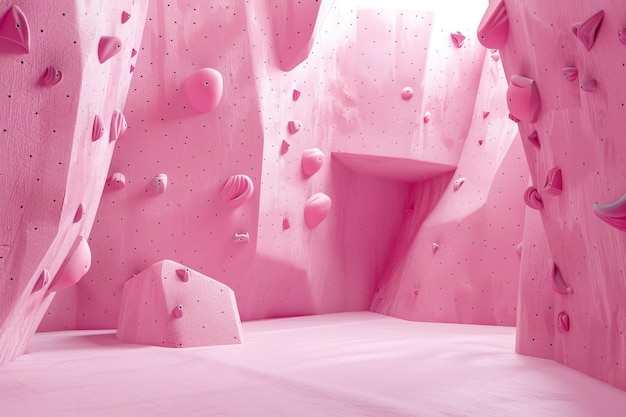 Free Photo bouldering wall background for rock climbing practice