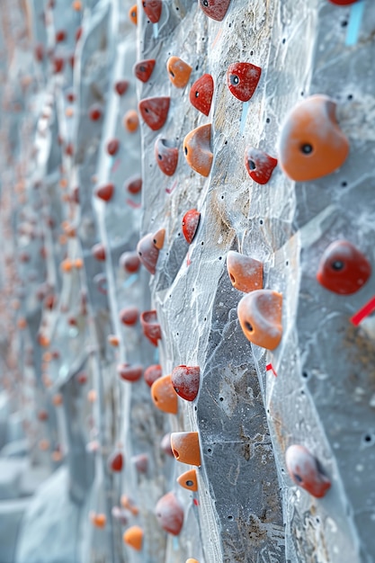 Free Photo bouldering wall background for rock climbing practice