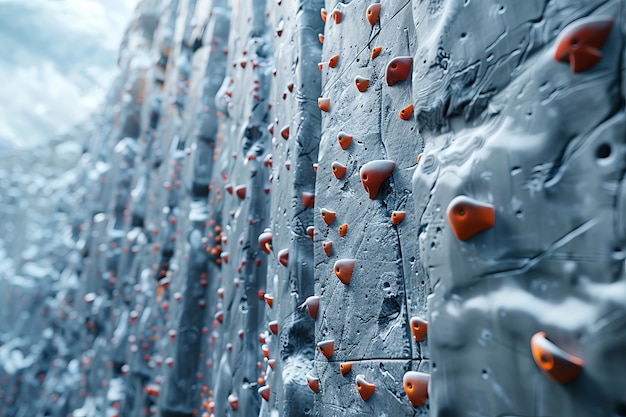 Bouldering wall background for rock climbing practice