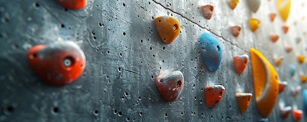 Free photo bouldering wall background for rock climbing practice