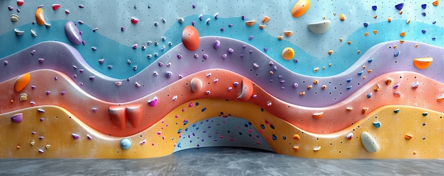 Free photo bouldering wall background for rock climbing practice