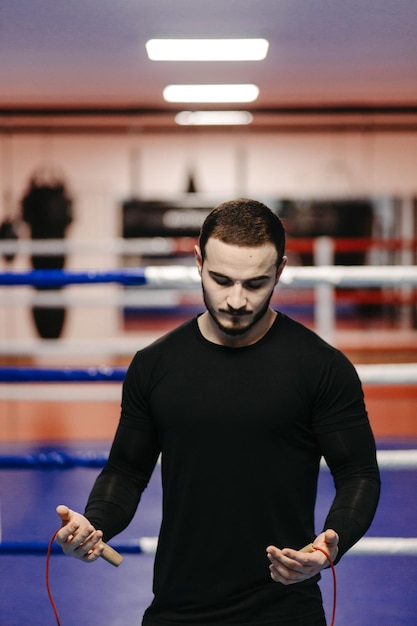 Boxers train in the ring and in the gym