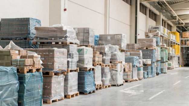 Boxes arrangement in logistic center