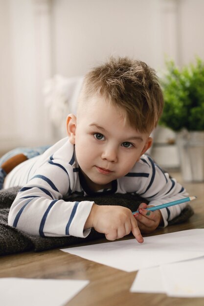 Boy at home