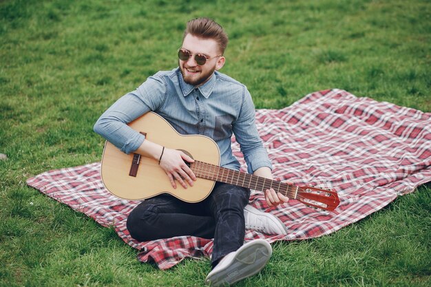 Boy with a guitar