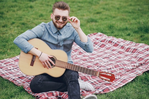 Boy with a guitar