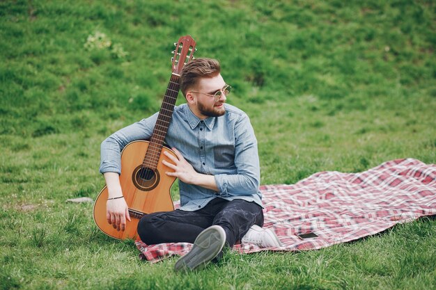 Boy with a guitar