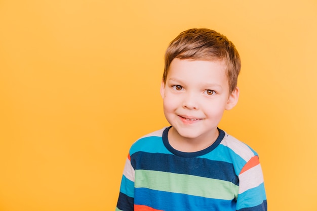 Boy with happy expression