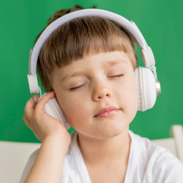 Boy with headphones