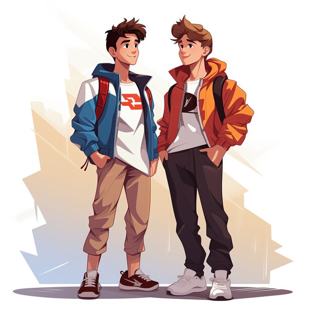 Boys friendship cartoon