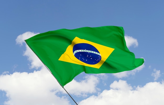 Free photo brazilian flag composition