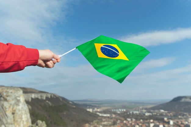 Brazilian flag composition