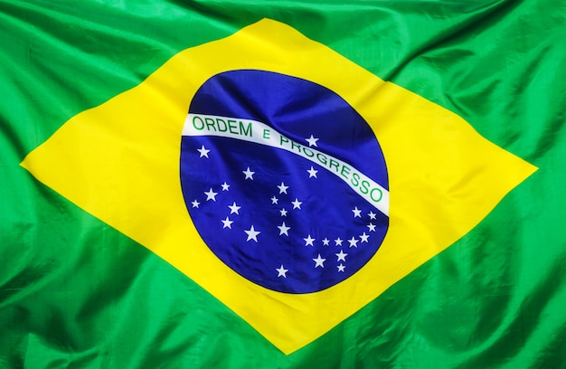 Free photo brazilian flag on white