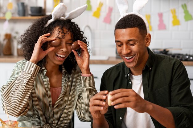 Brazilian people celebrating  easter