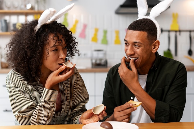 Brazilian people celebrating  easter