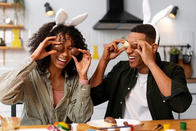 Brazilian people celebrating  easter