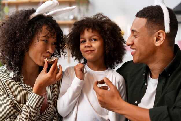 Brazilian people celebrating  easter