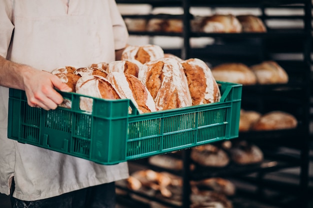 Bread baking industry, tasty pastry