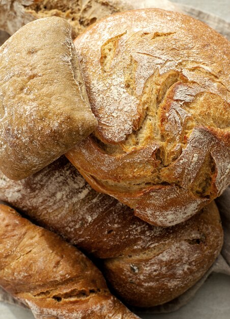 Bread on a cloth