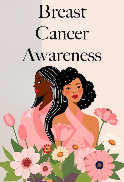 Free photo breast cancer awareness illustration