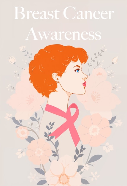 Free Photo breast cancer awareness illustration