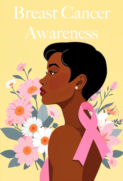 Free Photo breast cancer awareness illustration