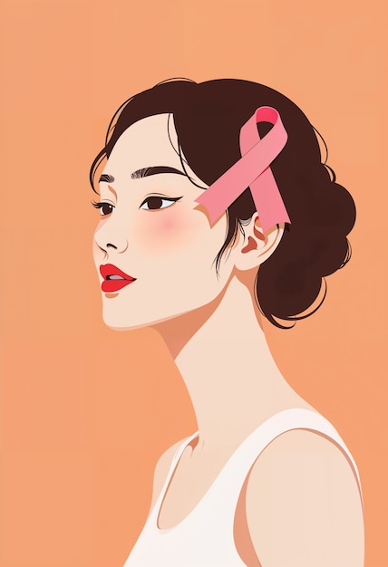 Free Photo breast cancer awareness illustration