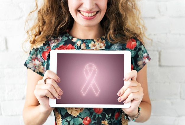 Free Photo breast cancer support fight care hope graphic concept