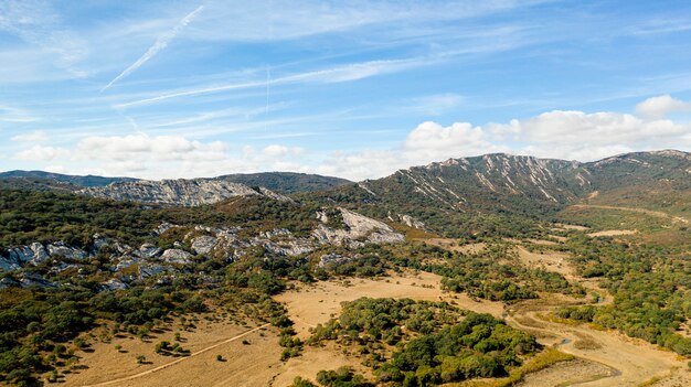 Breathtaking landscape aerial view