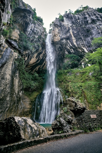 Free Photo breathtaking shot of the saut du loup waterfalls captured in france