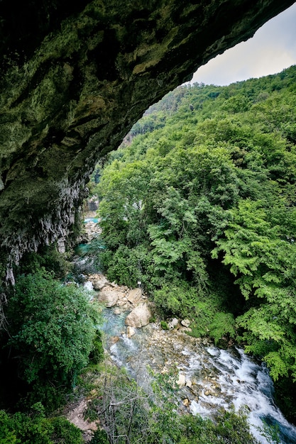 Breathtaking shot of the Saut du Loup waterfalls captured in France