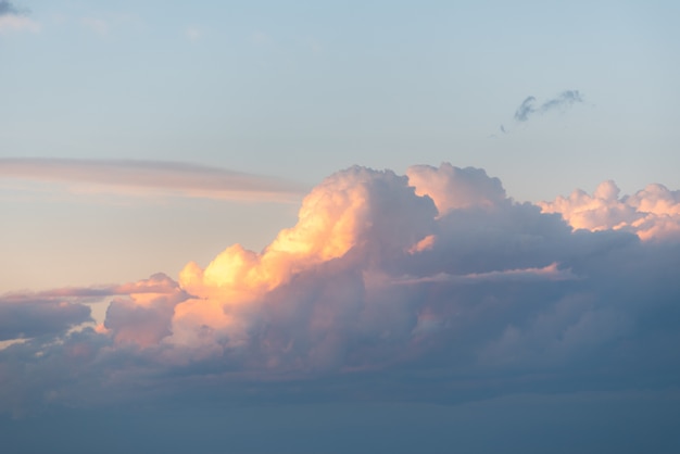 Breathtaking view of the clouds in the morning  sky