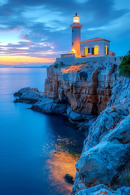 Breathtaking view of natural beach landscape