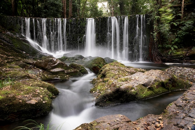 Free Photo breathtaking view of natural cascade