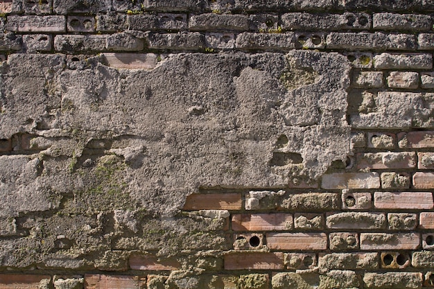 Free photo brick wall in cement