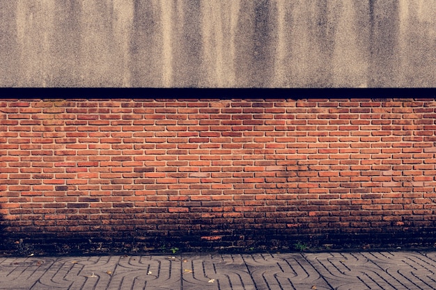 Brick Wall Orange Wallpaper Pattern