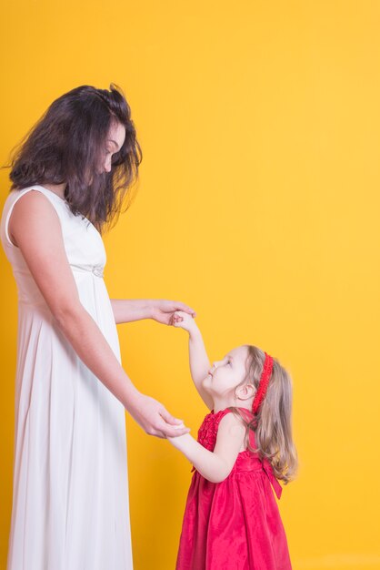 Bride and girl