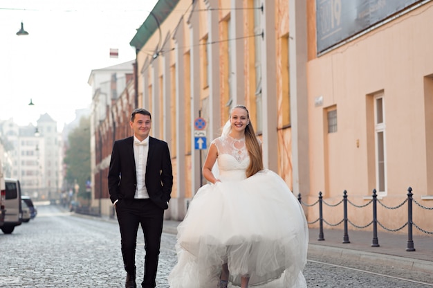 Bride and groom before the wedding