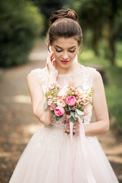 Bride on her wedding day