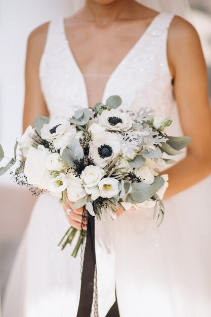 Bride on her wedding day