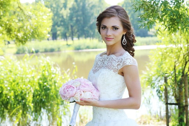 Bride on wedding day