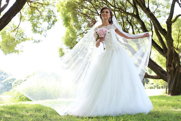 Bride on the wedding day