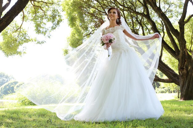 Bride on the wedding day