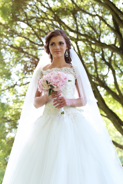 Bride on the wedding day