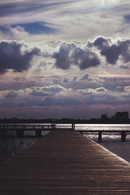 Bridge with clouds