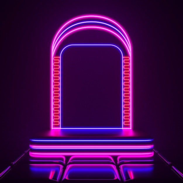 Bright colorful neon background