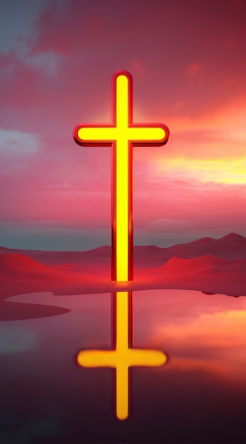 Free photo bright light jesus cross