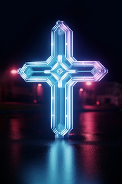 Free photo bright light jesus cross