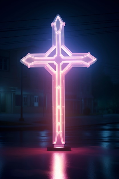 Free photo bright light jesus cross